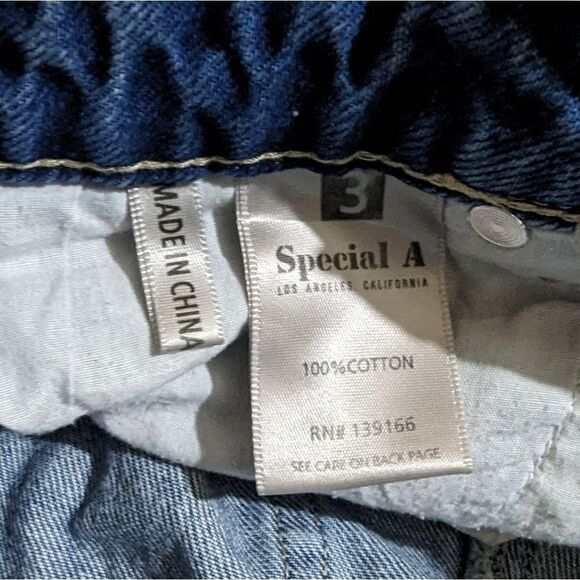 Special A Destroyed High Waisted Cropped Jeans Size 3 S - Picture 6 of 7